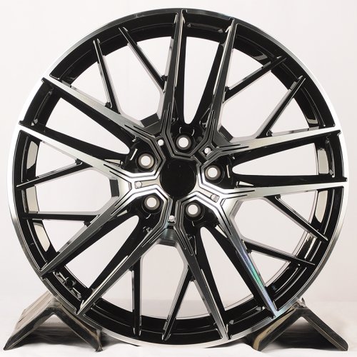 HMD 4155 8j-18 5*112 ET47 d66.6 Black Machine Face