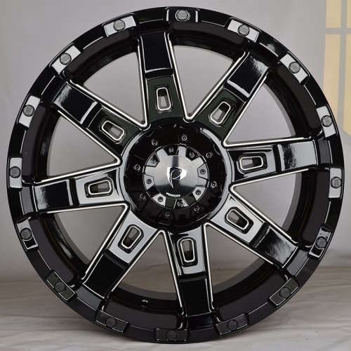 Powcan BK5261 9j-20 6*135 ET15 d106.1 BLK/MIL