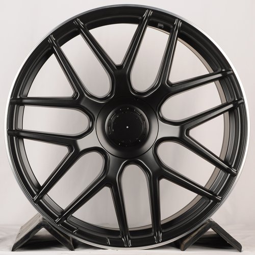 Anzoo H933F 10j-22 5*130 ET35 d84.1 Matt Black Machine Lip