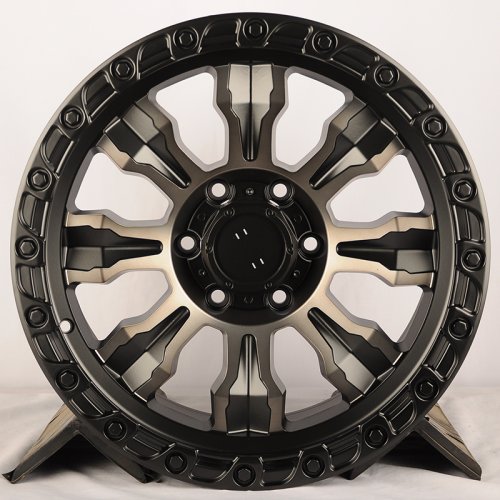 Anzoo FBX087-8 9j-18 6*139.7 ET0 d110.1 Black Machine Face+Bronze