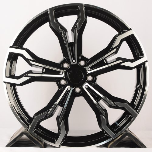 HMD 4296 8.5j-20 5*112 ET30 d66.6 Black Machine Face