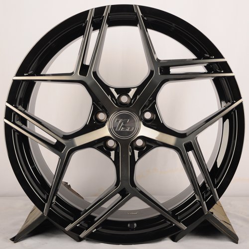 TISLI Blade 8.5j-19 5*112 ET35 d66.6 Black Face Machined With Black Coat