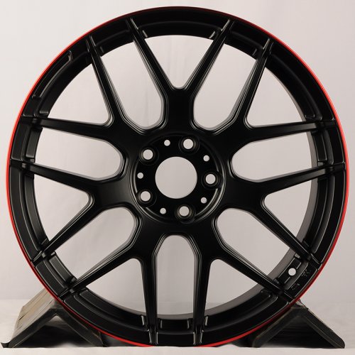 KoKo Kuture FF136 8.5j-19 5*112 ET38 d66.56 Matte Black Red Lip