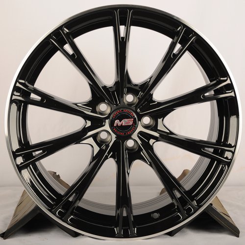 HMD WC003 7.5j-17 5*100 ET35 d57.1 Black+Machined Line