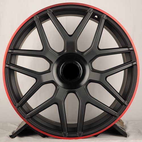iWheel CR02009 10j-22 5*130 ET33 d84.1 Matte Black Red Lip