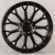 Powcan YS1180 9j-19 5*112 ET48 d66.6 Black Matt With Lip Polish