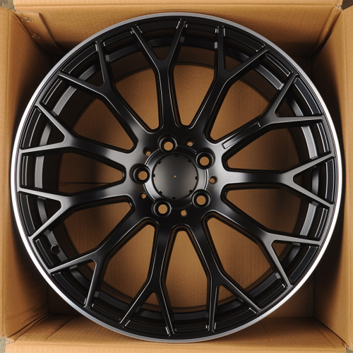 Powcan YS1180 9j-19 5*112 ET48 d66.6 Black Matt With Lip Polish