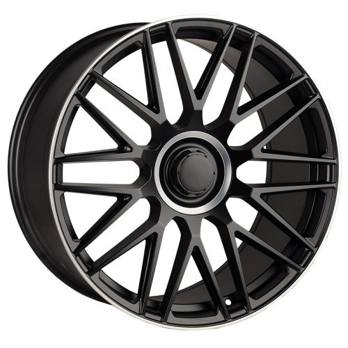 Powcan Y0207 9.5j-20 5*112 ET43 d66.6 Black Matt With Lip Polish