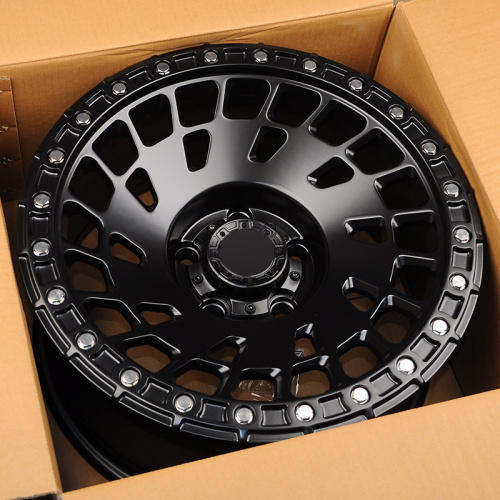 Powcan BK1287 8.5j-17 5*127 ET-6 d71.5 Matt Black