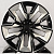 HMD 1325 10.5j-21 5*112 ET44 d66.6 Matt Black Polish With Insert