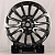 Anzoo 9002 8.5j-19 5*108 ET40 d63.4 Gun Metal Machine Face