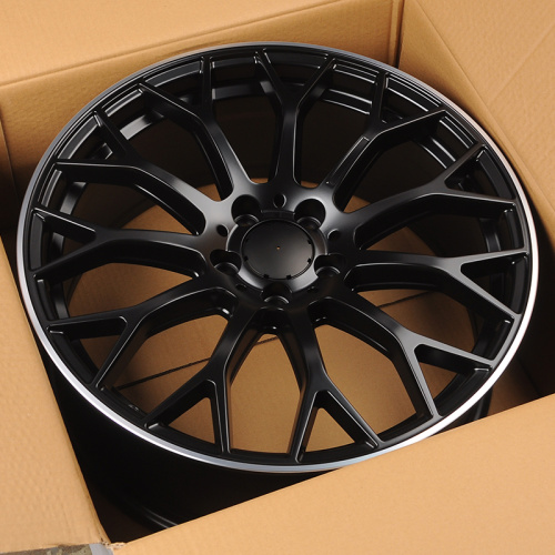 Powcan YS1180 9j-19 5*112 ET48 d66.6 Black Matt With Lip Polish