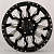 Anzoo JT124-8 9j-18 6*139.7 ET0 d110.1 Matt Black+Milling spoke & rivets