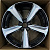 KoKo Kuture FF534 7.5j-17 5*112 ET38 d66.45 gloss black  face+milling window