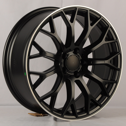 Powcan YS1180 9j-19 5*112 ET48 d66.6 Black Matt With Lip Polish