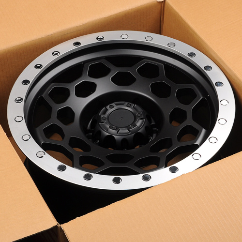Anzoo JT240-7 8.5j-17 6*139.7 ET0 d110.1 Matt Black+Machine Lip