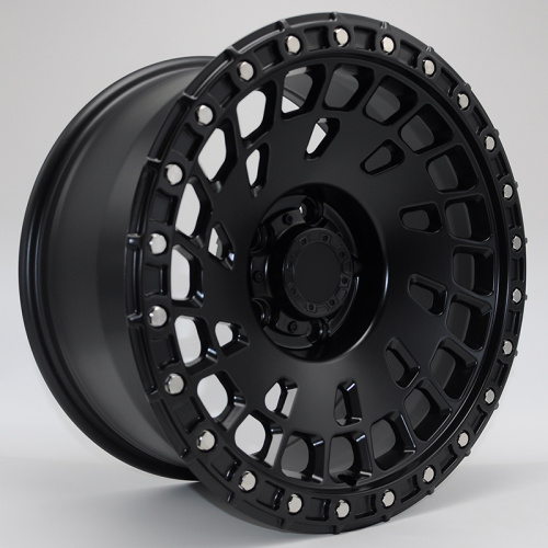 Powcan BK1287 8.5j-17 5*127 ET-6 d71.5 Matt Black